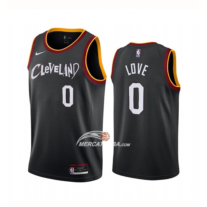 Maglia Cleveland Cavaliers Kevin Love Citta 2020-21 Nero
